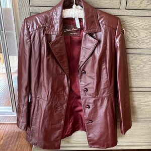 1970’s Etienne Aigner 100% Genuine Leather Trench Jacket